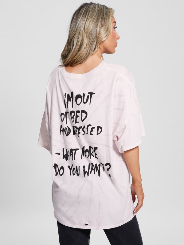 Guess oversized logo tee shop