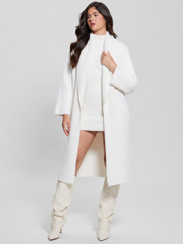 Vero Fuzzy Sweater Dress GUESS Canada