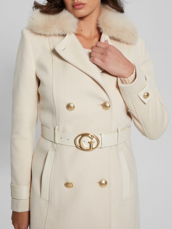 Eco Amelia Belted Coat GUESS