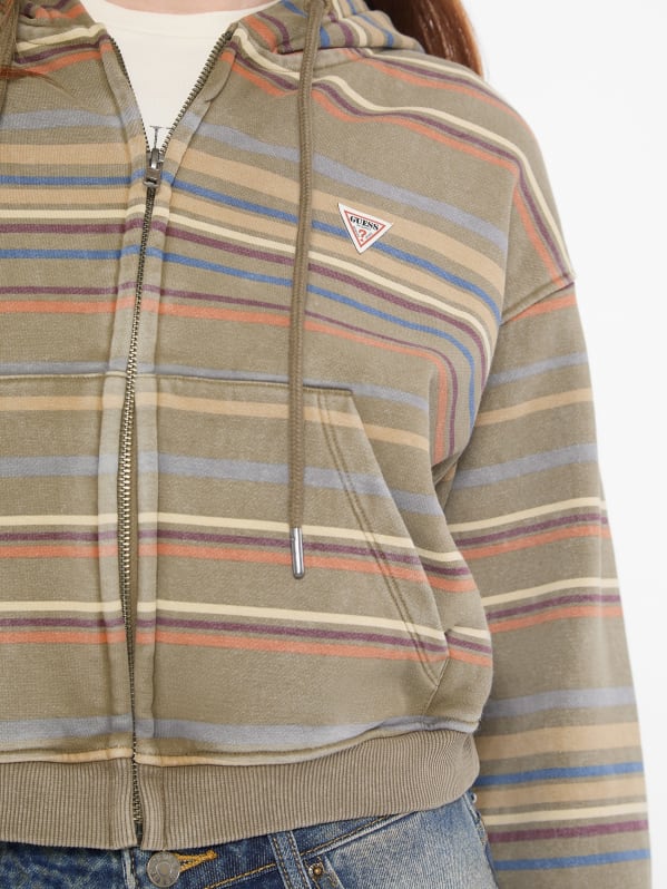 Guess striped hoodie store