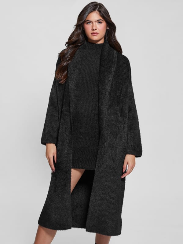 Guess teddy coat top