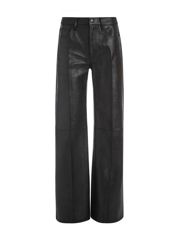 crackled leather pants | GUESS