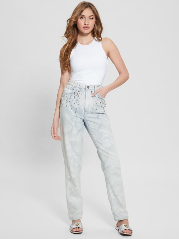 Guess rhinestone jeans cheap