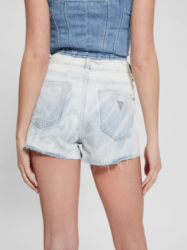 Mom Rhinestone Shorts | GUESS Canada