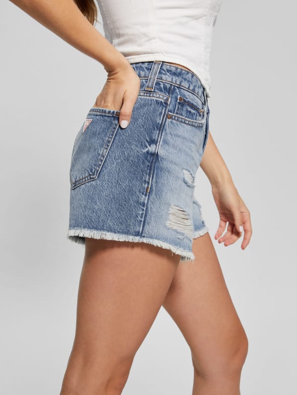 GUESS Relaxed Denim Shorts Blue 24