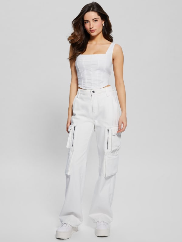Guess top white outlet