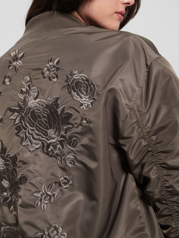 Guess satin bomber jacket shop
