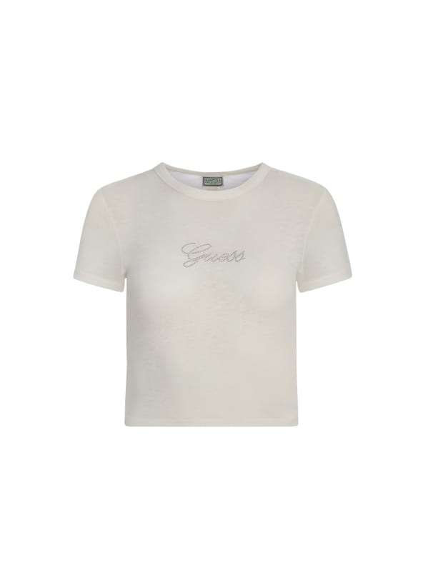 classic logo baby tee GUESS