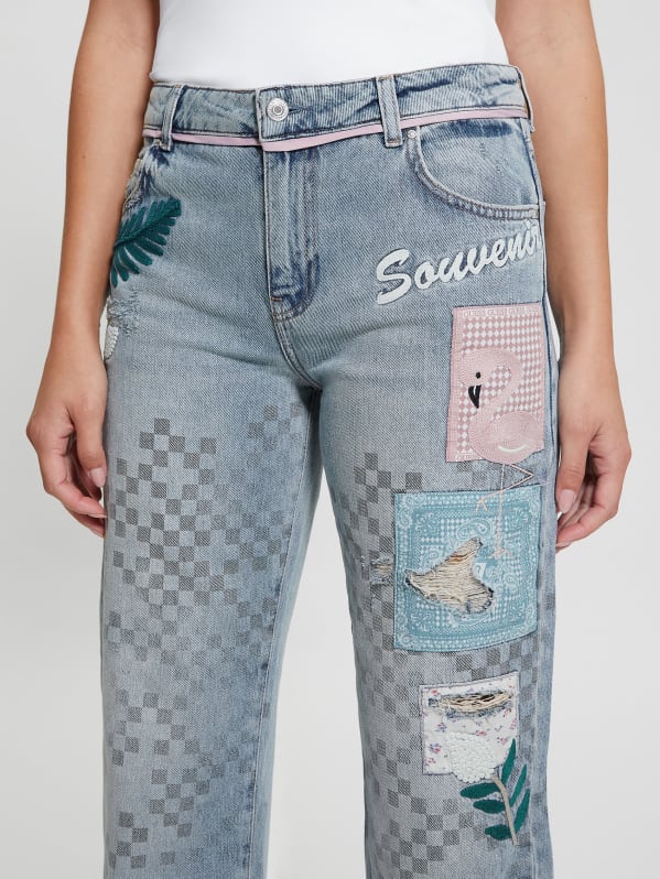 Guess patchwork jeans shop