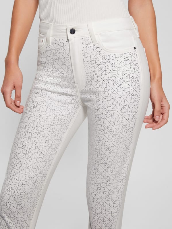 Guess white pants outlet