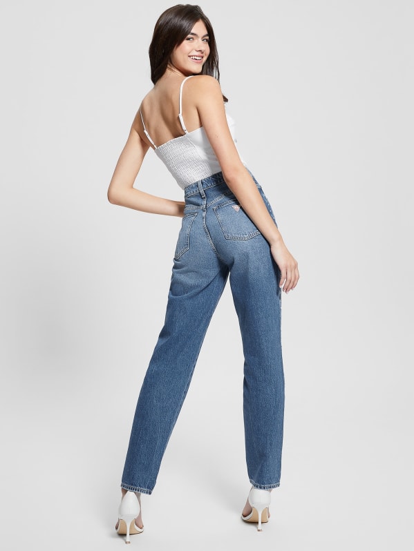 Straight leg mom hot sale jeans