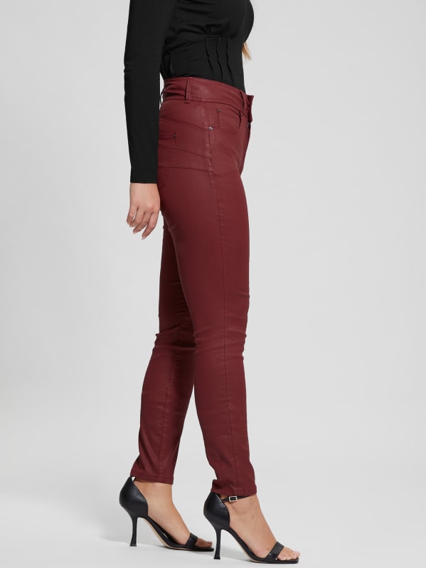 Maroon skinny jeans womens 2025