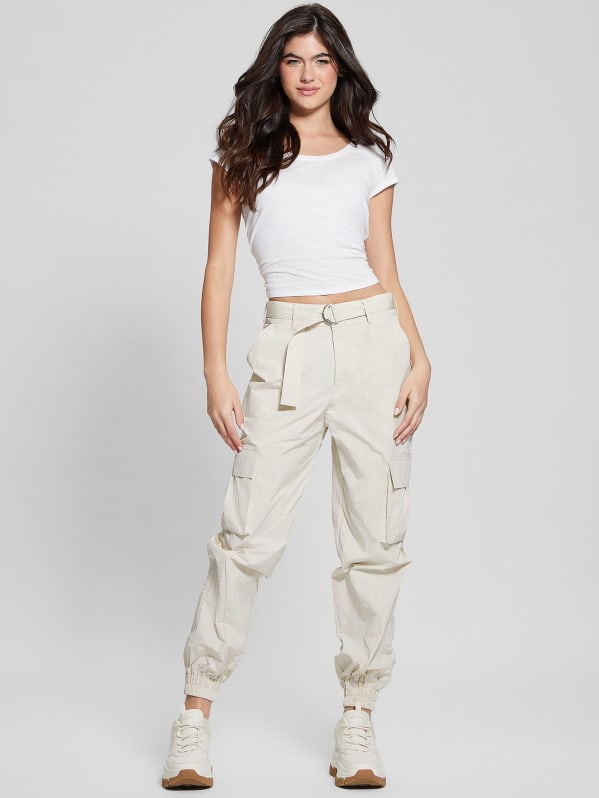 BEIGE CARGO PANTS