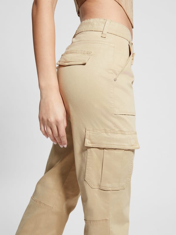 Guess cargo pants womens discount