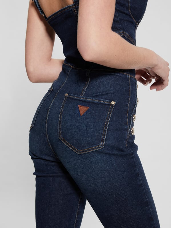 Guess jean jumpsuit clearance