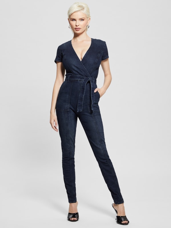 Guess denim jumpsuit discount womens