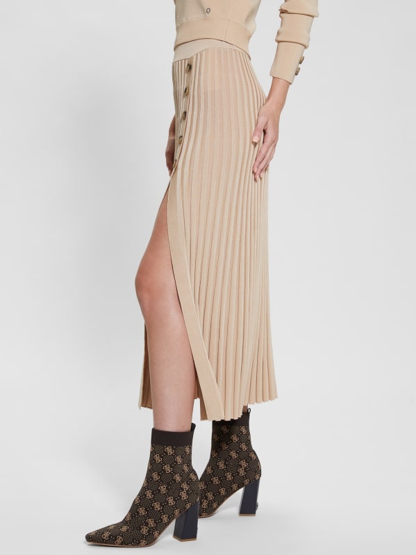 Guess green deals pleated skirt