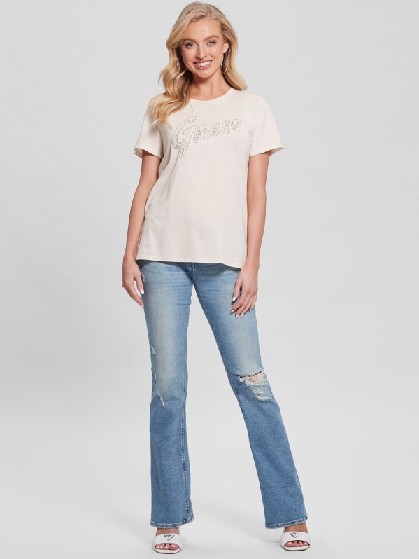 Embellished Logo Tee | GUESS
