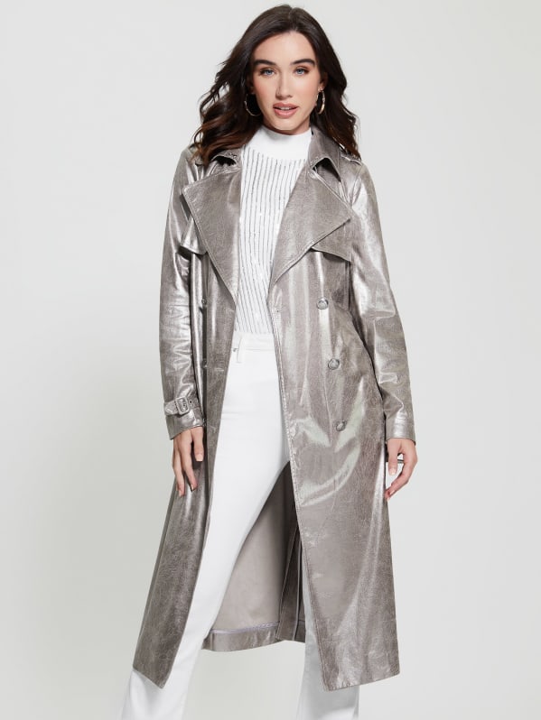 Eco Adele Belted Trench Coat GUESS