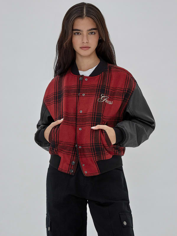 Guess plaid jacket top