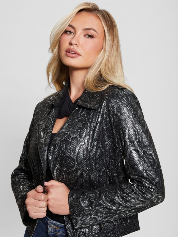 Guess suede jacket womens top