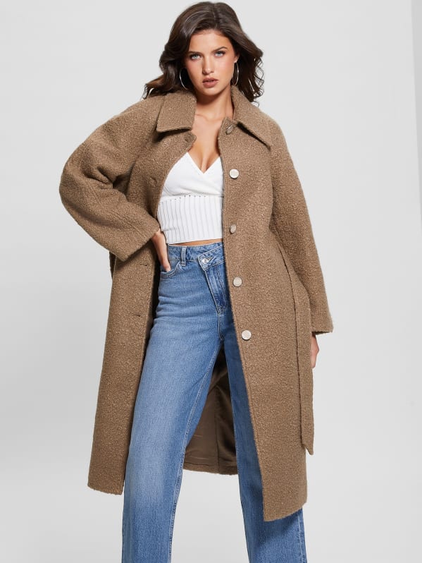 Guess teddy coat store