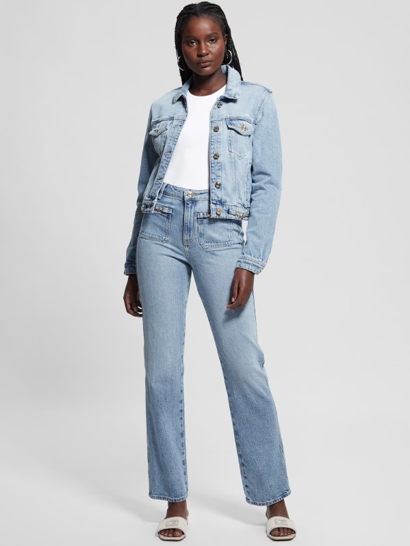 Relaxed Straight Jeans GUESS Canada
