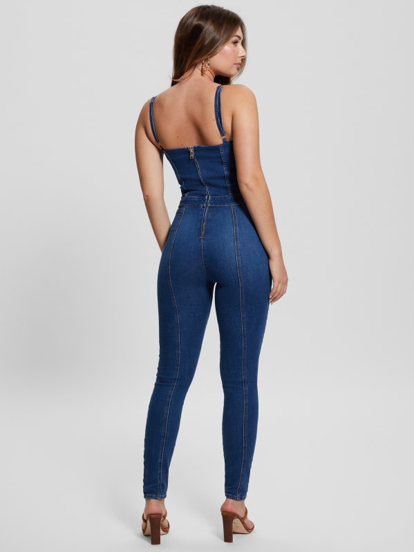 Guess denim rompers best sale