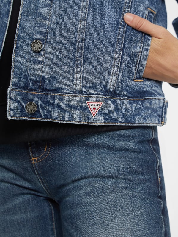 Oversized Denim Trucker Jacket GUESS Canada