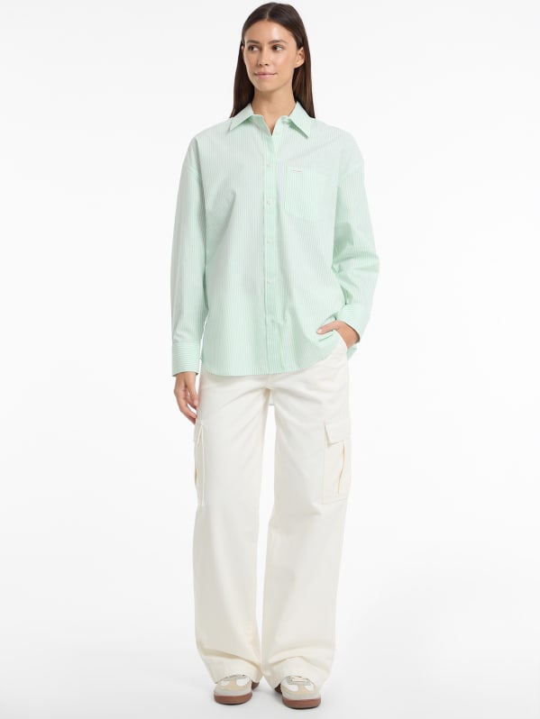 Eco Striped Color-Block Shirt | GUESS