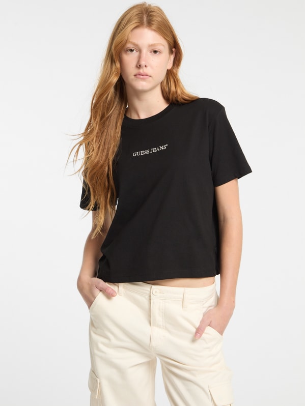 Eco Crewneck Logo Tee GUESS Canada