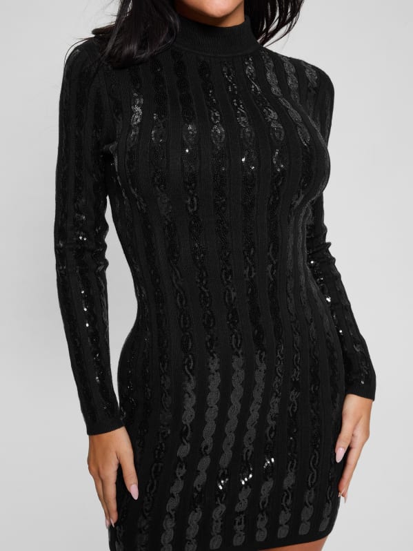 Guess black sequin dress 2025