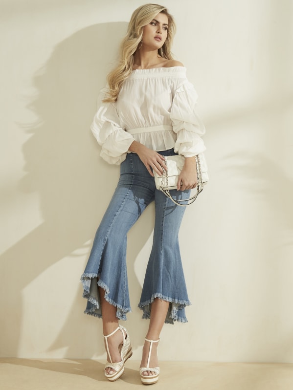 Guess sofia 1981 flare jeans clearance