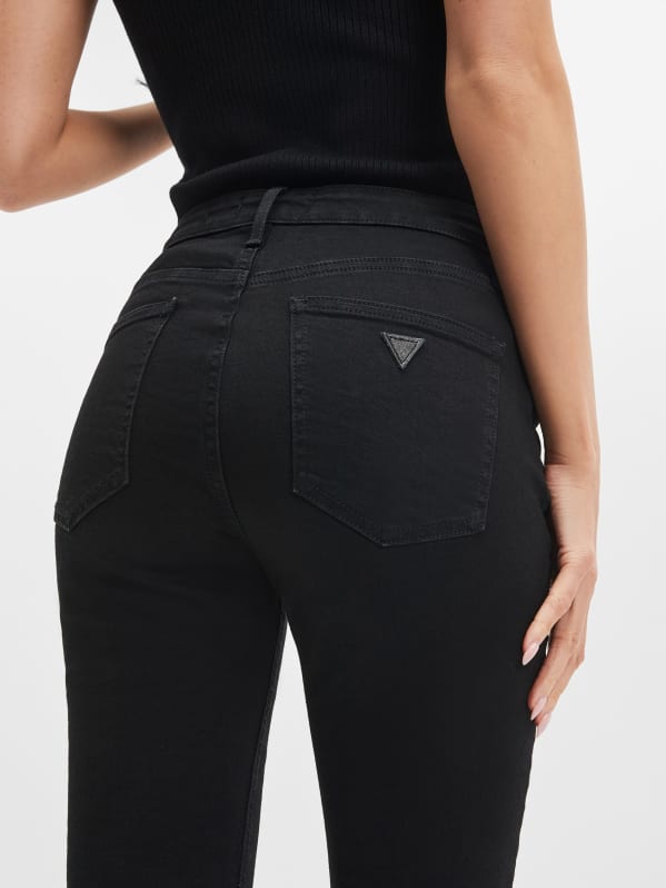 Guess high waisted black jeans clearance