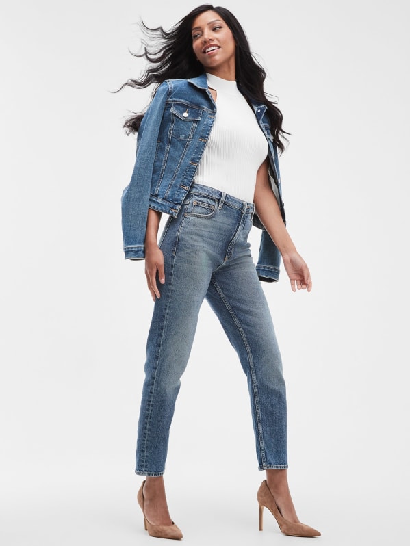 Iconic mom jeans cheap