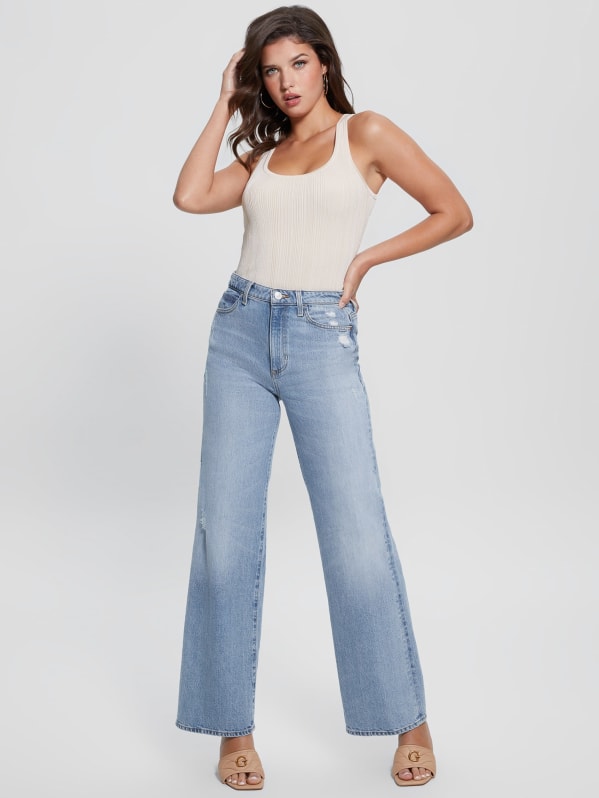 High Rise Wide Leg Jeans