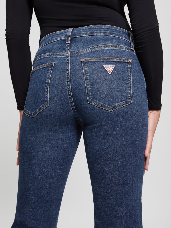 Bootcut Ultra-Low Rise Jeans in Cerise Wash, GUESS.ca