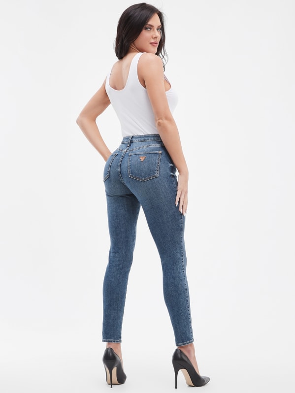 Women in tight skinny new arrivals jeans