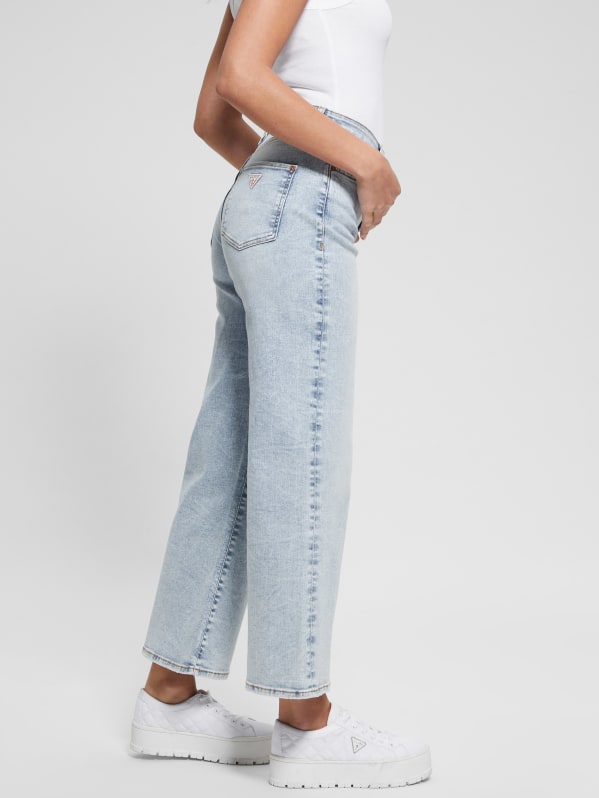 Ankle Wide Leg Jeans GUESS Canada