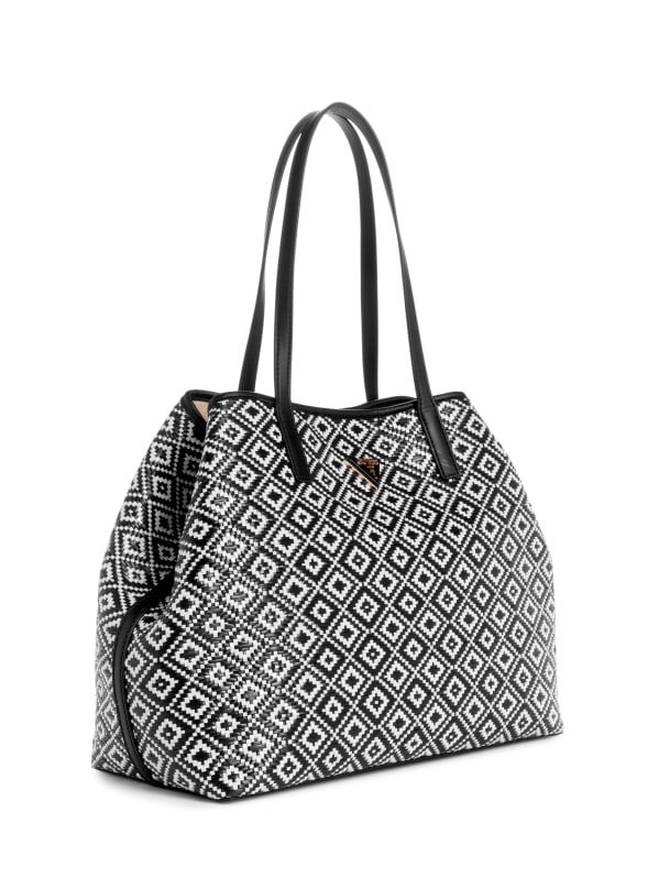 Vikky Straw Tote Set GUESS Canada