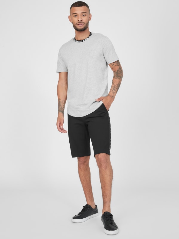 Andrew Logo Tape Shorts | GUESS Factory