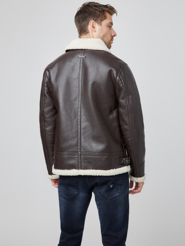Magnus Faux-Leather Jacket | GUESS Factory