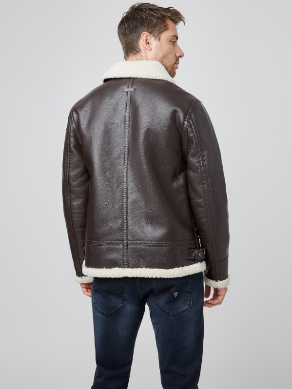Guess pu sales jacket