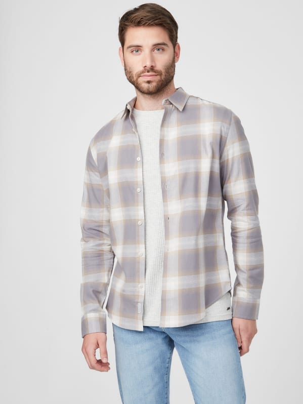 Guess plaid shirt outlet
