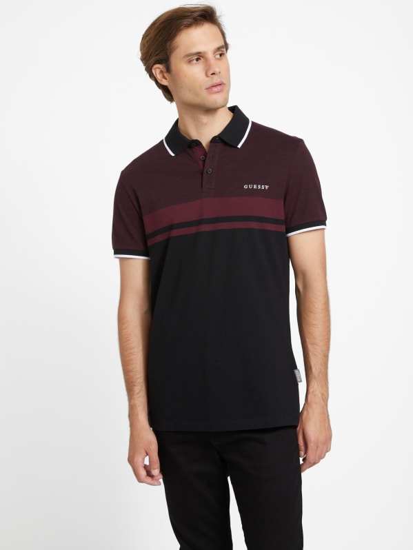 Eco Kai Color-Block Polo Shirt | GUESS Factory