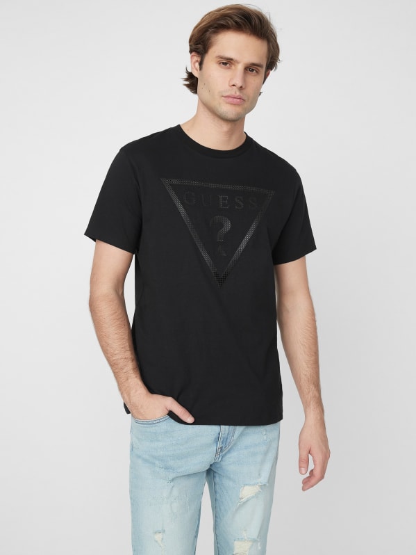 Guess black logo t clearance shirt