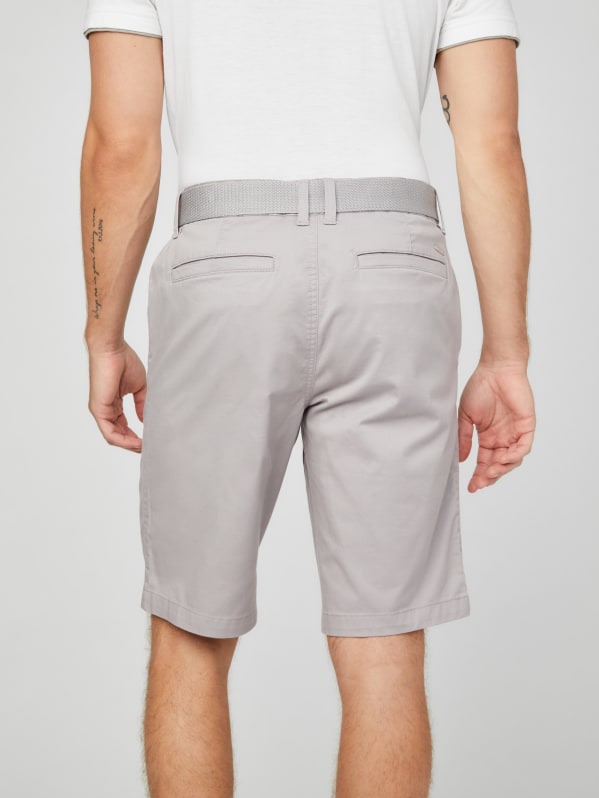 Abel Stretch Flat-Front Shorts
