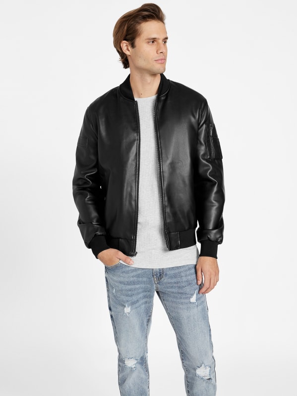 Faux-Leather Jacket | GUESS