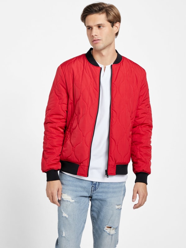 Guess reversible bomber jacket new arrivals