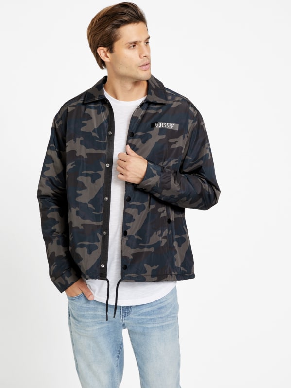 Guess coach jacket store